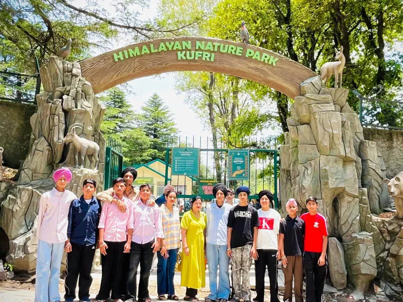 Tourists visiting Himalayan Nature Park at Kufri